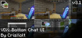 VDX: Legacy Bottom Chat UI Pack (26.x, 1.21) – MCPE/Bedrock