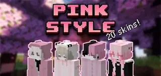 Pink Style Skin Pack (26.x, 1.21) – MCPE/Bedrock