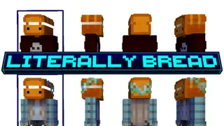 Literally Bread Skin Pack (26.x, 1.21) – MCPE/Bedrock