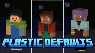 Plastic Defaults Skin Pack (26.x, 1.21) – MCPE/Bedrock