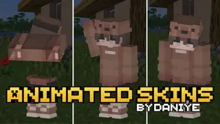 Animated Skin Template Skin Pack (26.x, 1.21) – MCPE/Bedrock