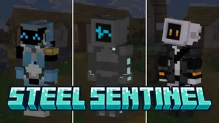 Steel Sentinel Skin Pack (26.x, 1.21) – MCPE/Bedrock
