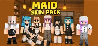 Anime Maids Skin Pack (26.x, 1.21) – MCPE/Bedrock