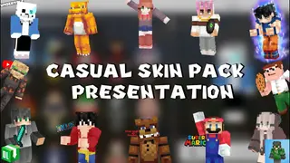 Casual Skin Pack (1.19, 1.18) – Anime, Games, Horror, Rappers Skin