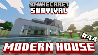 Survival Modern House 44 Map (26.x, 1.21) – Live Like Royalty in a Pre-Built Plains Villa