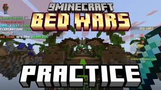 NC Practice Bed Wars Map (26.x) – Protect Your Bed From Clever Bots on Sky Islands