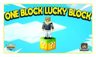 Lucky One Block Map (26.x, 1.21) – MCPE/Bedrock