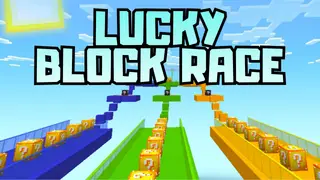 Lucky Block Race Map (26.x, 1.21) – MCPE/Bedrock