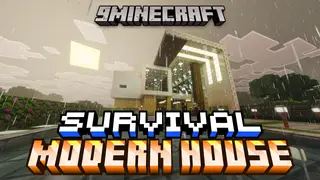 Survival Modern House 6 Map (26.x, 1.21) – Survive the First Night in an Island Villa