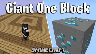 Giant One Block Map (26.x, 1.21) – Build A Sky Base From A Massive Cube