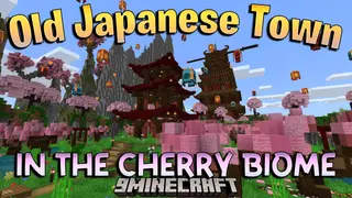 Old Japanese Town In The Cherry Biome Map (26.x, 1.21) – Relax In A Pink Town
