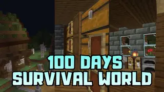 100 Days Survival World Map (26.x) – MCPE/Bedrock