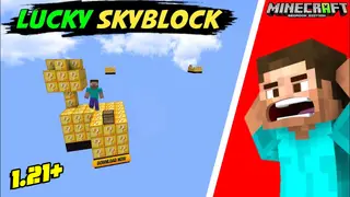Lucky SkyBlock Map (26.x, 1.21) – MCPE/Bedrock