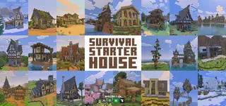 Survival Starter House Map (26.x, 1.21) – MCPE/Bedrock