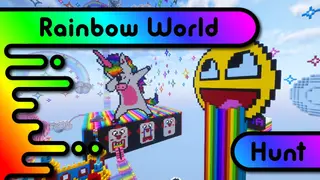 Rainbow World Hunt Map (1.21) – MCPE/Bedrock