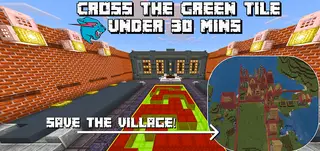 Cross The Tile Map (1.21, 1.20) – MCPE/Bedrock