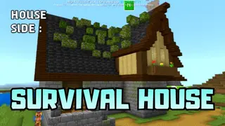 Survival House with Achievements On Map (1.21) – MCPE/Bedrock