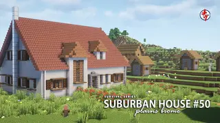 Survival Suburban House Map (1.21) – MCPE/Bedrock