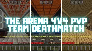 The Arena 4v4 PVP Team Deathmatch Map (1.21) – MCPE/Bedrock Mod
