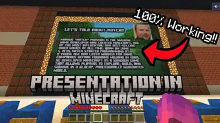 Working PowerPoint Presentation Creation Map (1.21, 1.20) – MCPE/Bedrock