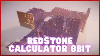 Redstone Calculator 8bit Map (1.21) – MCPE/Bedrock