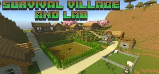 Survival Village and Lab Map (1.21) – MCPE/Bedrock