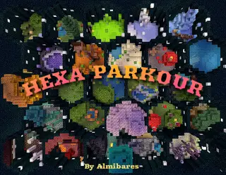 Quiet Night Hexa Parkour Map (1.21) – MCPE/Bedrock