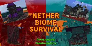 Nether Biome Survival Map (1.21) – MCPE/Bedrock