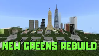 New Greens Rebuild Map (1.21) – MCPE/Bedrock