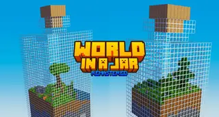 World In Jar Map (1.21, 1.20) – MCPE/Bedrock