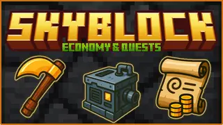 Advanced Skyblock Economy and Quests Map (1.21) – MCPE/Bedrock