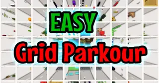 Easy Grid Parkour Map (1.21, 1.20) – MCPE/Bedrock