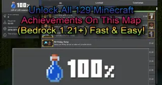 Achievement Map (1.21) – Unlock All 129 Achievements for MCPE/Bedrock