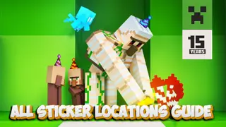 Minecraft 15th Anniversary Map Guide – All Sticker Locations