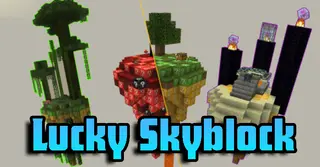 Lucky Skyblock Map (1.20) – MCPE/Bedrock
