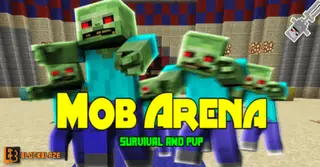 Mob Arena Survival And PvP Map (1.20) – MCPE/Bedrock