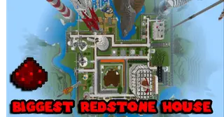 Biggest Redstone House Map (1.20, 1.19) – MCPE/Bedrock