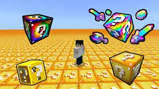 Flat Lucky Worlds Map (1.20) – MCPE/Bedrock