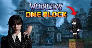 Wednesday One Block Map (1.20, 1.19) – MCPE/Bedrock