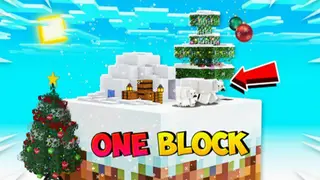 Christmas One Block Map (1.19) – MCPE/Bedrock