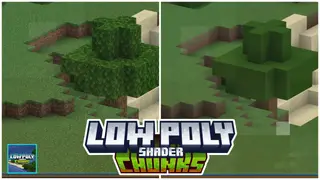 AZIFY Low Poly Chunks Shader (1.21+) – MCPE/Bedrock