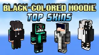 Top 15 Black-Colored Hoodie Skins For Minecraft In 2023