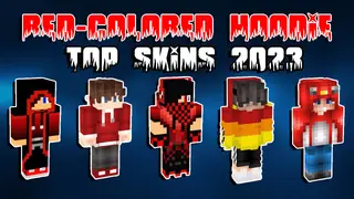 Top 15 Red-Colored Hoodie Minecraft Skins in 2023