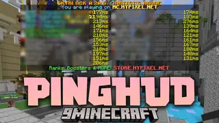 PingHUD Mod (26.2, 1.20.1) – Accurate Ping Monitoring