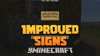 Improved Signs Mod (26.2, 1.20.1) – Passthrough Signs, Retain Sign Text