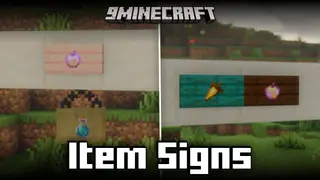 Item Signs Mod (26.2, 1.21.1) – Place Items On Sign Boards