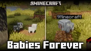 Babies Forever Mod (26.1.2, 1.20.1) – Prevent Mobs From Growing