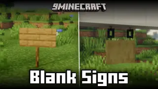 Blank Signs Mod (26.2, 1.21.1) – Place Signs Without Opening The GUI