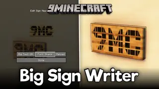 Big Sign Writer Mod (26.1.2, 1.20.1) – Write Bigger Text On Signs