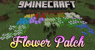 Flower Patch Mod (26.2, 1.20.1) – Bunch Together Flowers into A Single Blockspace
